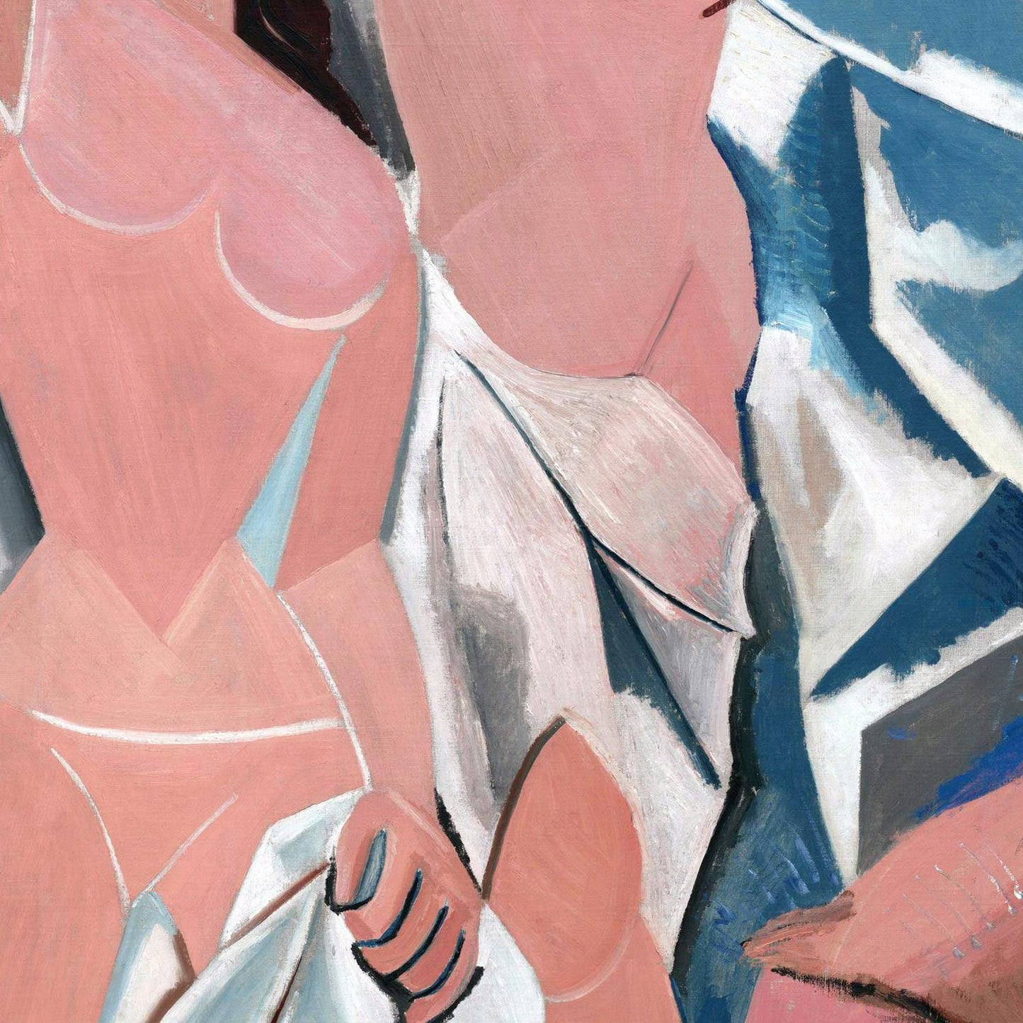 detail of the fine art reproduction from the centre