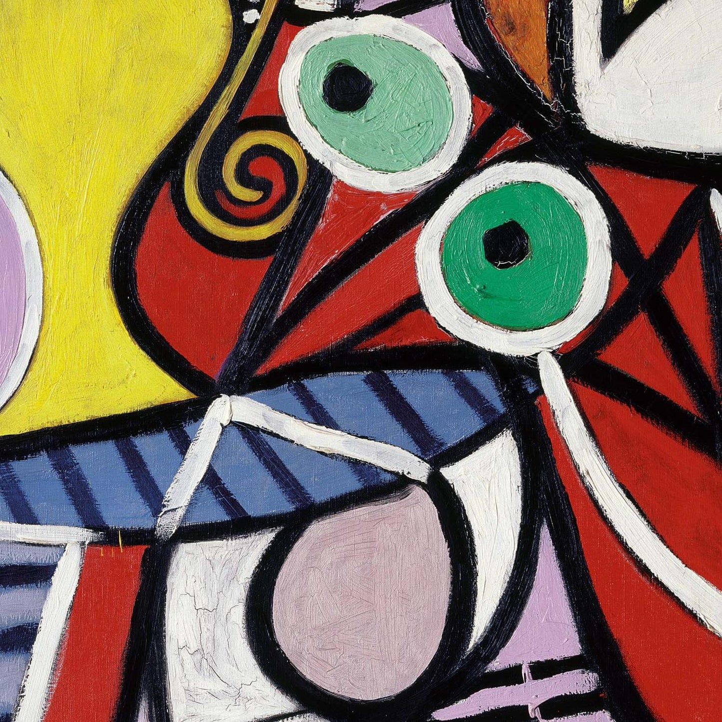 detail of the fine art reproduction from the centre