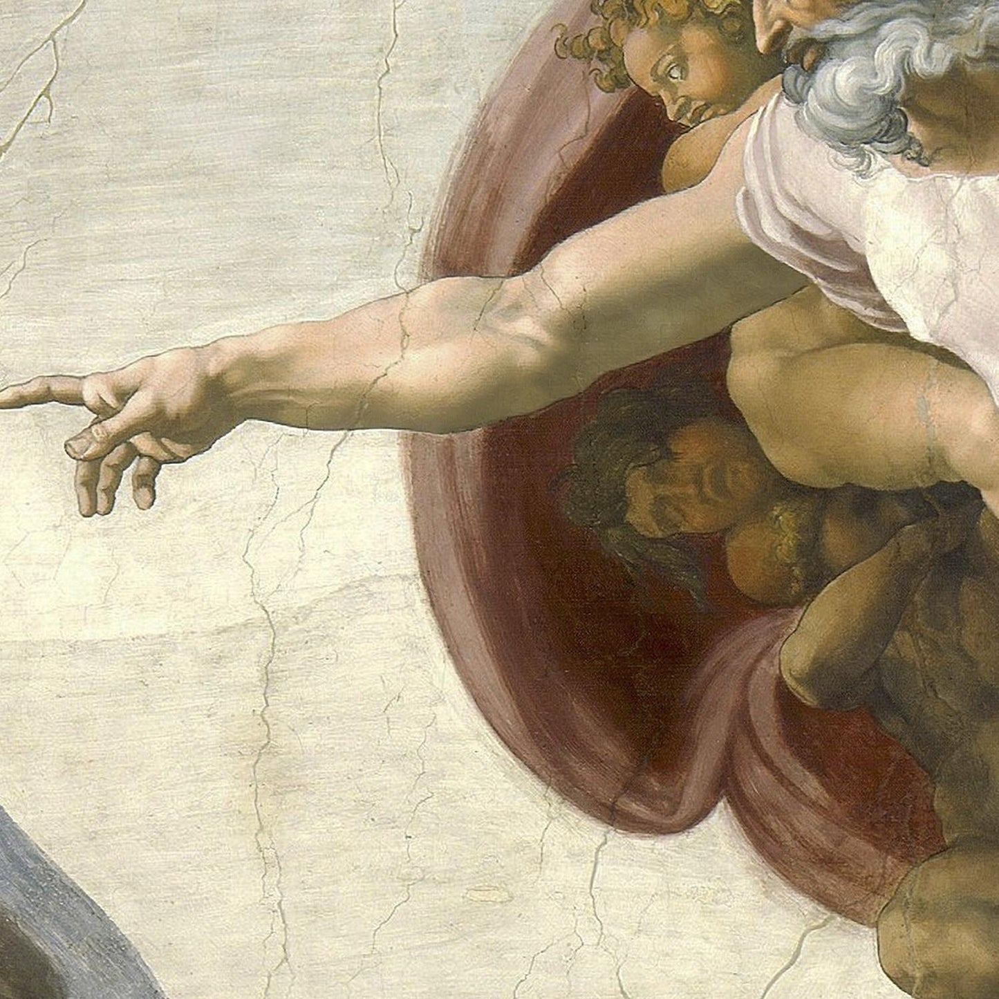 detail of the fine art reproduction from the centre