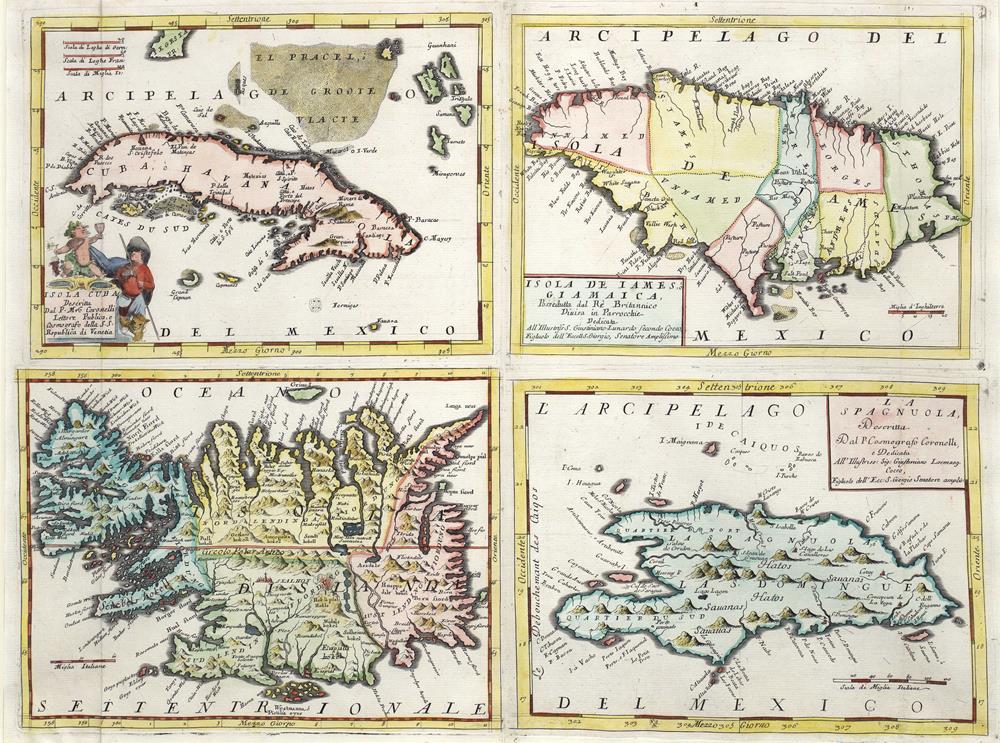 presentation of the map reproduction without a frame