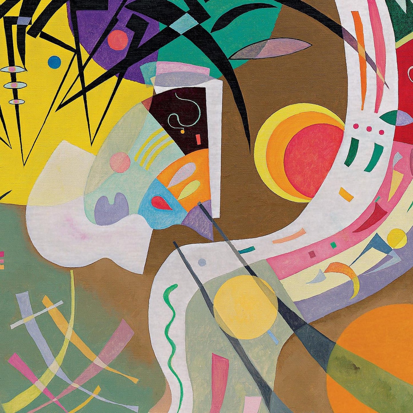 detail of the fine art reproduction from the centre