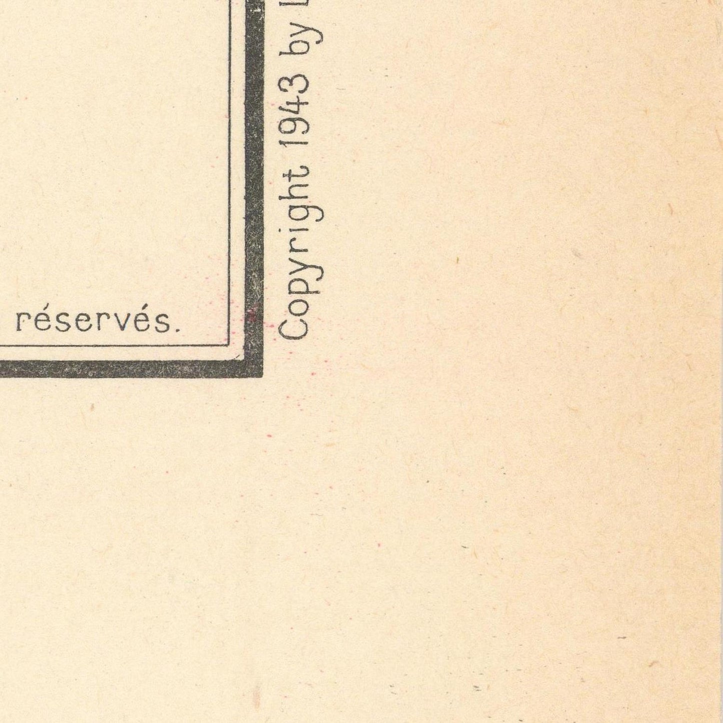 detail of the map from the bottom right corner