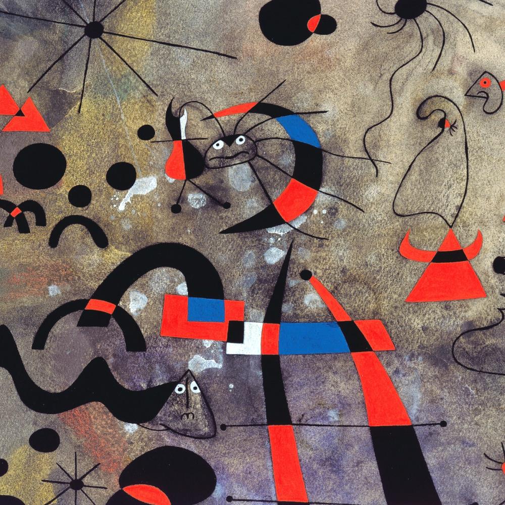 detail of the fine art reproduction from the centre