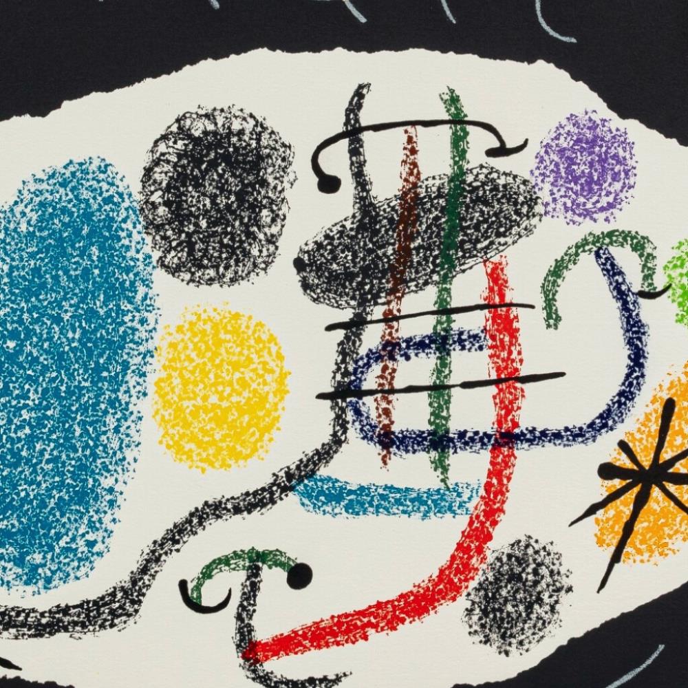 detail of the fine art reproduction from the centre