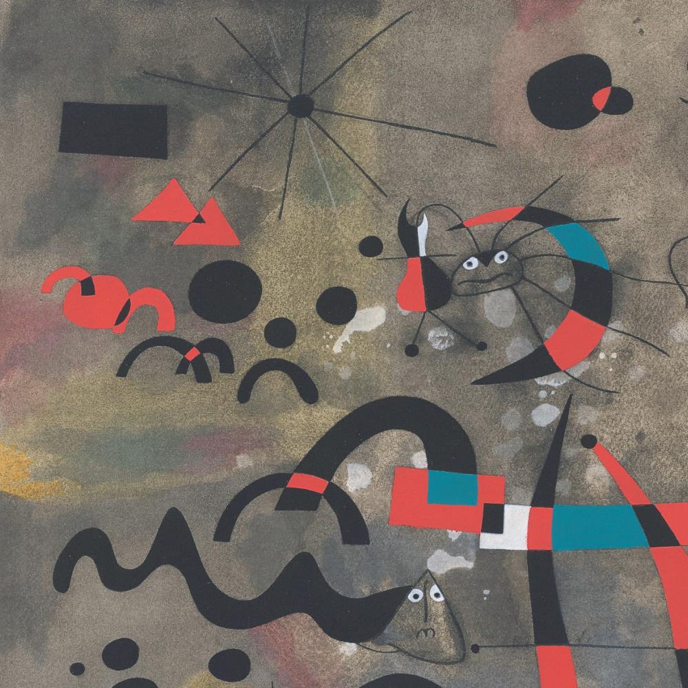 detail of the fine art reproduction from the centre