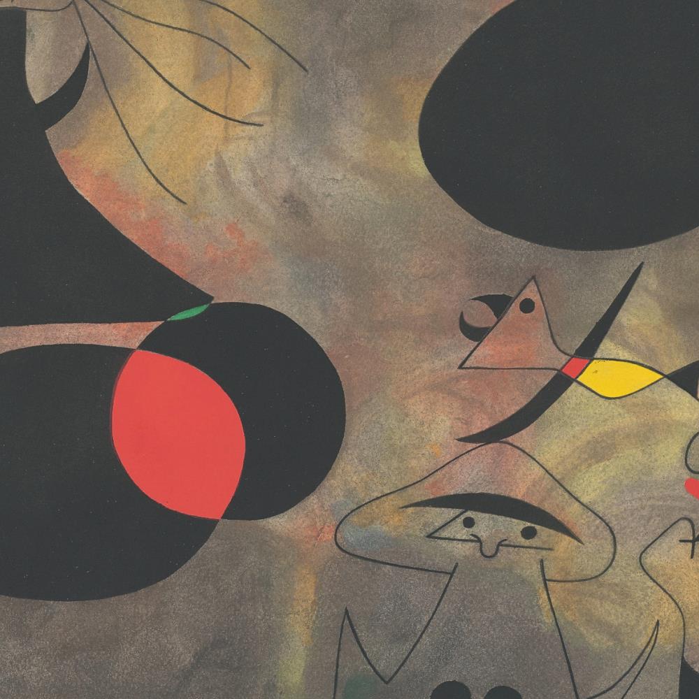 detail of the fine art reproduction from the centre