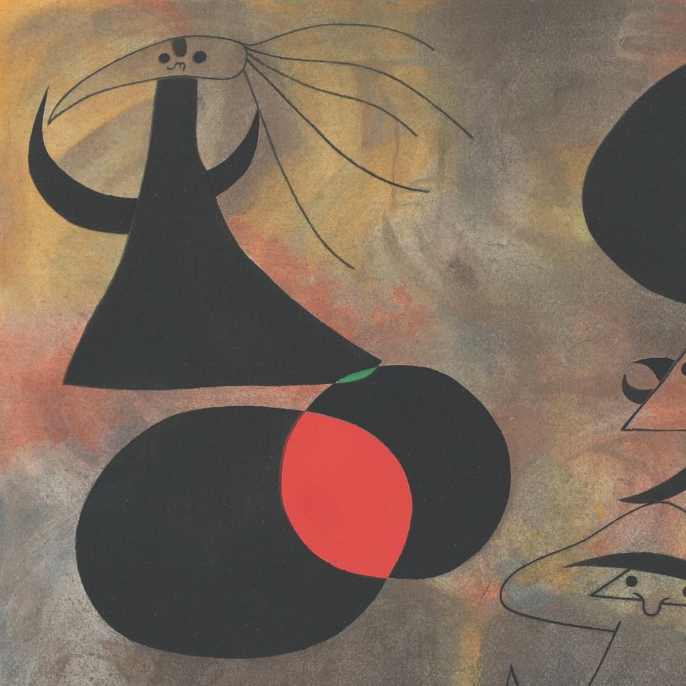 detail of the fine art reproduction from the centre