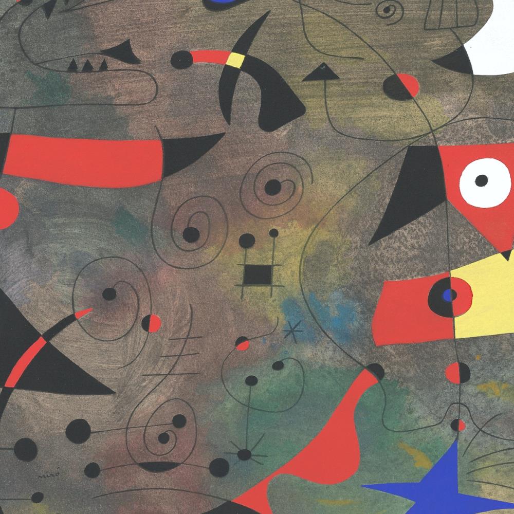 detail of the fine art reproduction from the centre