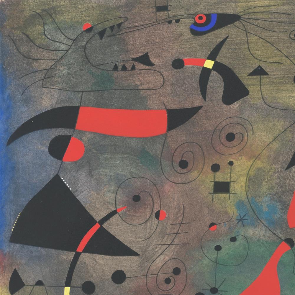 detail of the fine art reproduction from the centre