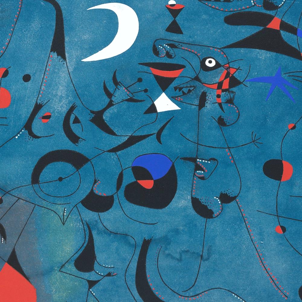detail of the fine art reproduction from the centre