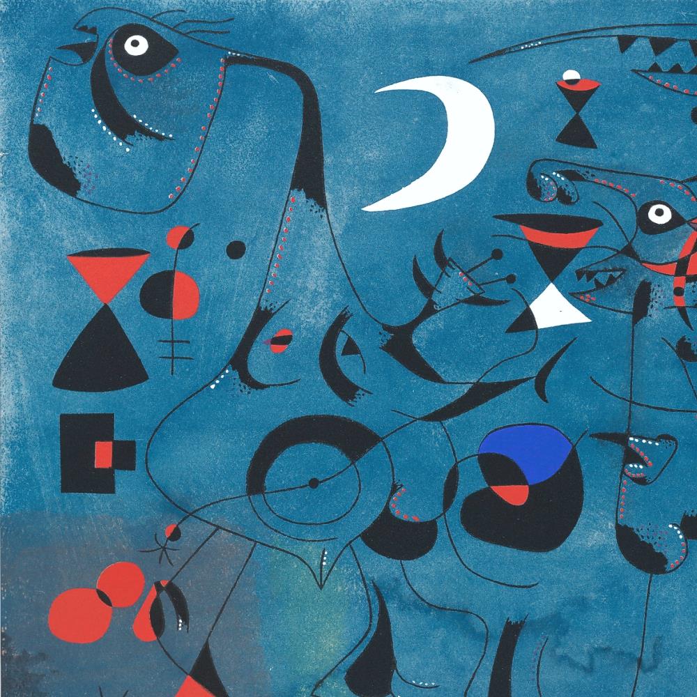 detail of the fine art reproduction from the centre