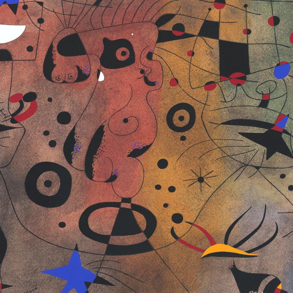 detail of the fine art reproduction from the centre