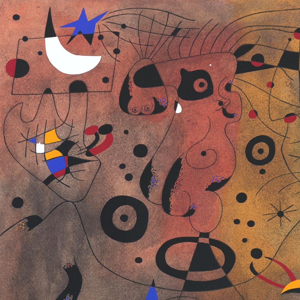 detail of the fine art reproduction from the centre