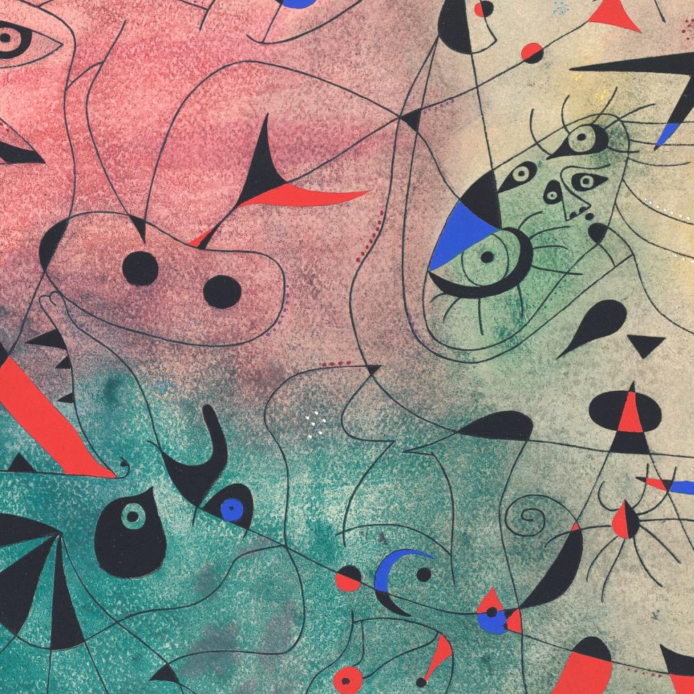 detail of the fine art reproduction from the centre