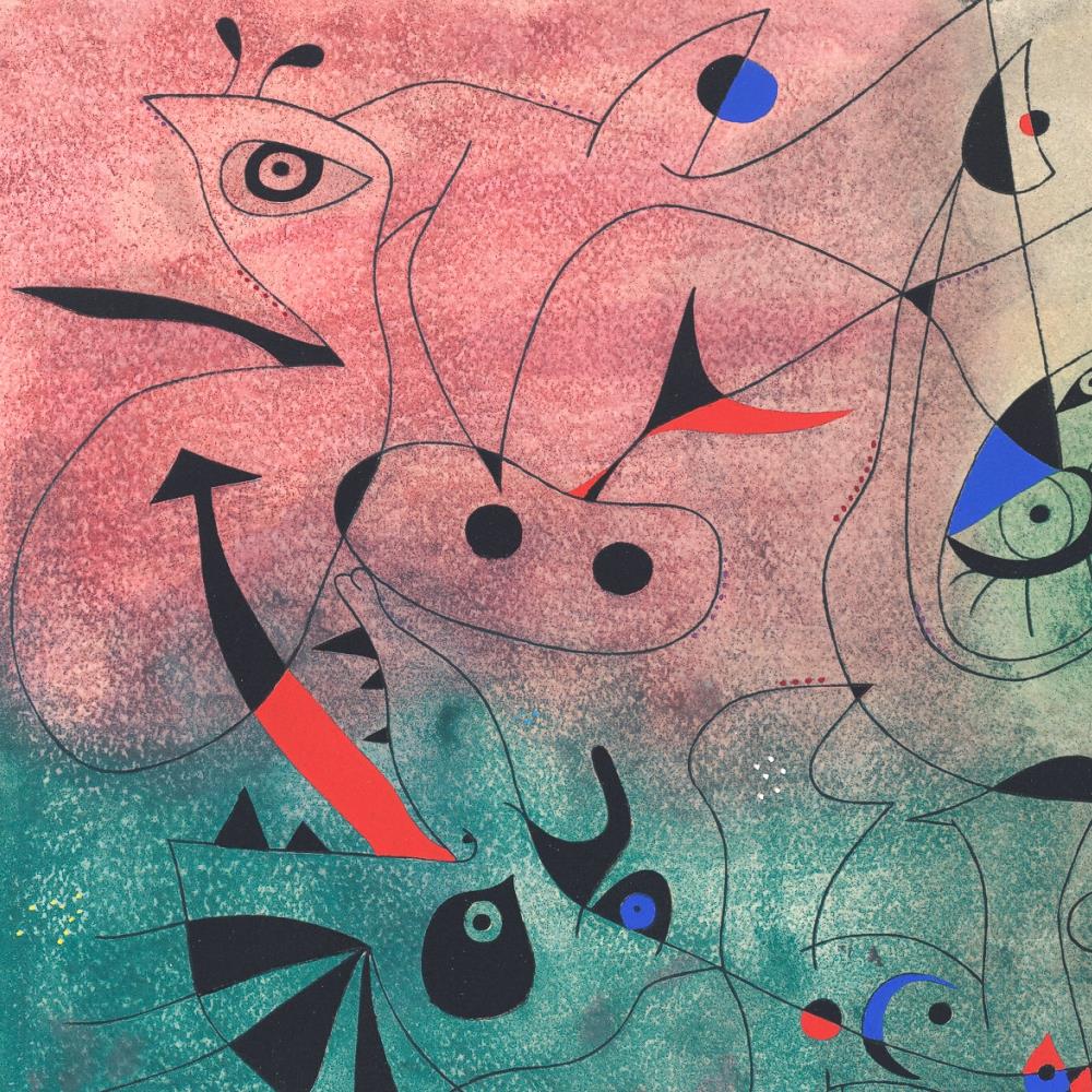 detail of the fine art reproduction from the centre