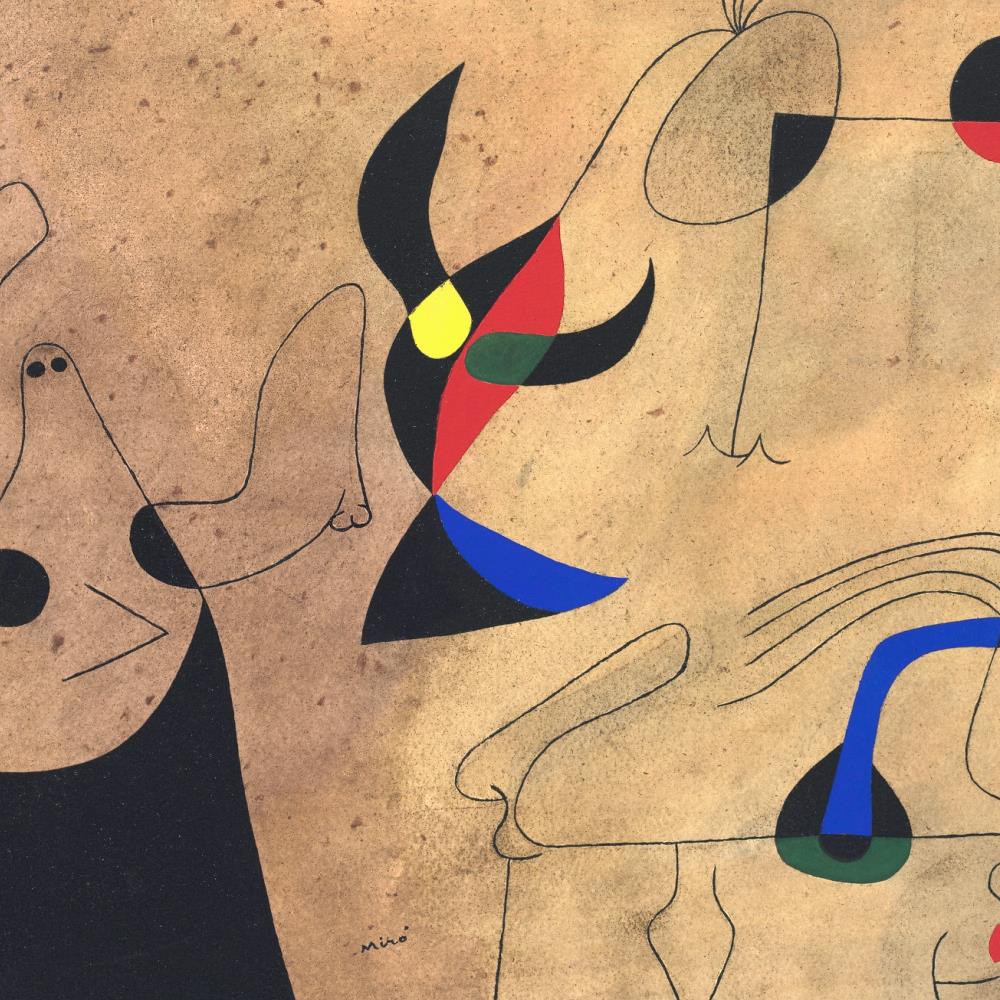 detail of the fine art reproduction from the centre