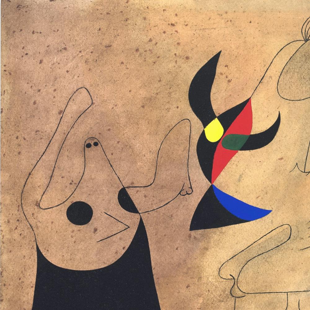 detail of the fine art reproduction from the centre