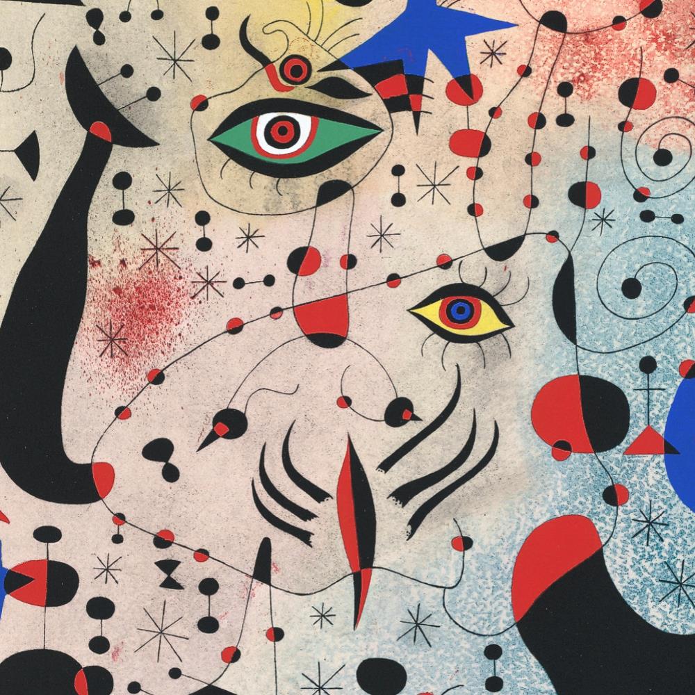 detail of the fine art reproduction from the centre