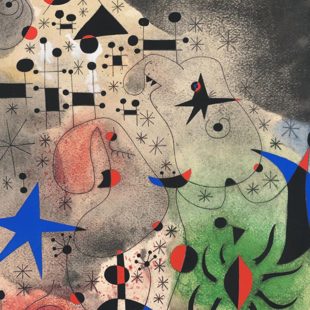 detail of the fine art reproduction from the centre