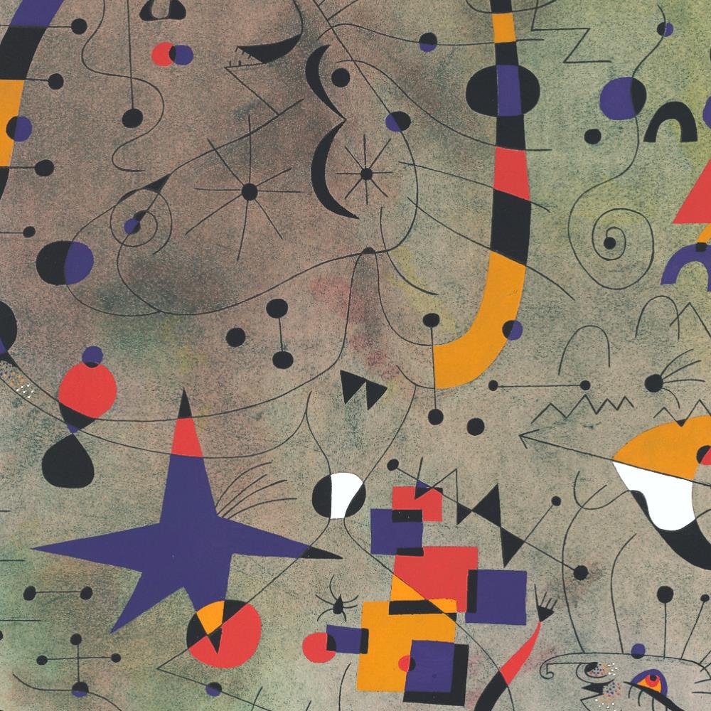 detail of the fine art reproduction from the centre