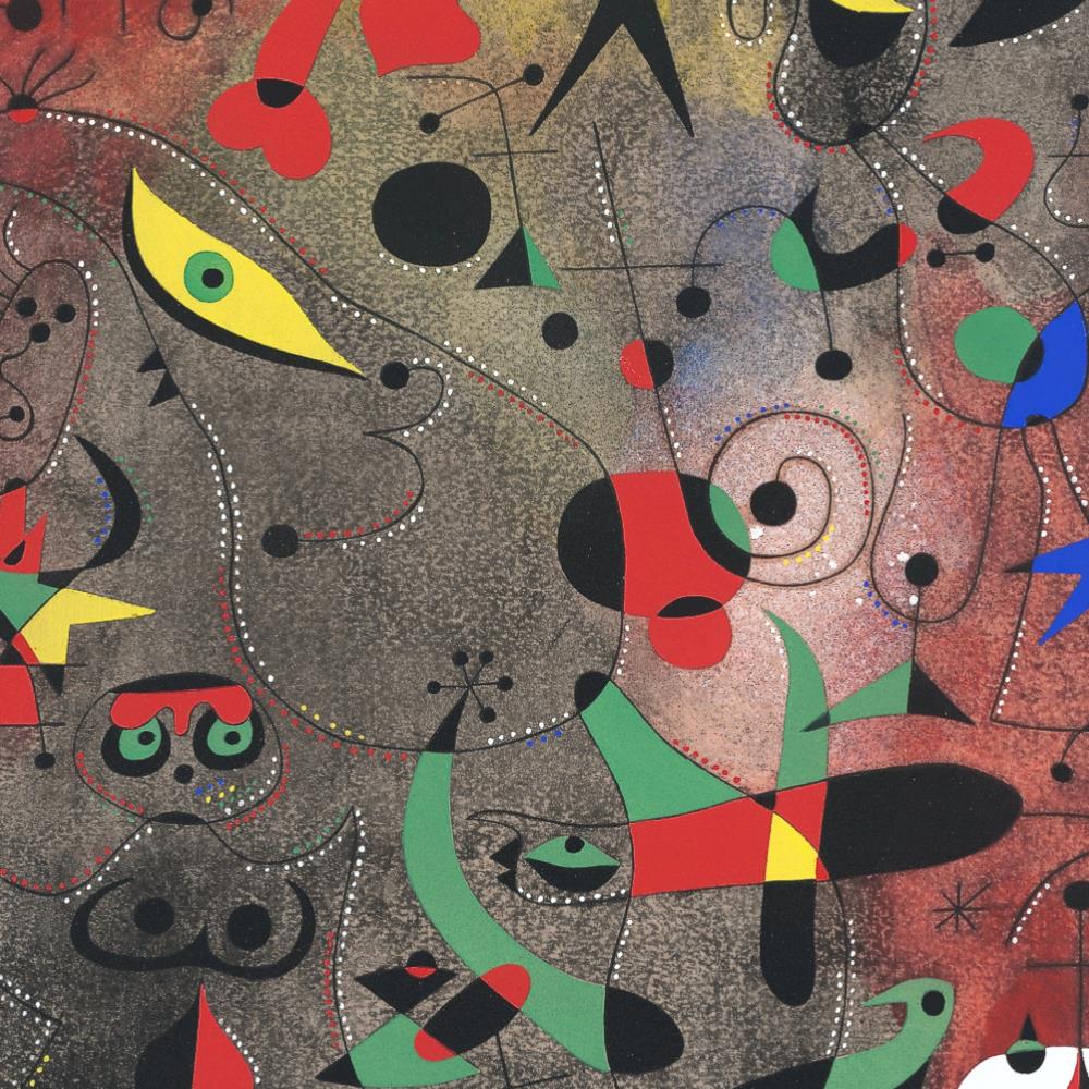 detail of the fine art reproduction from the centre