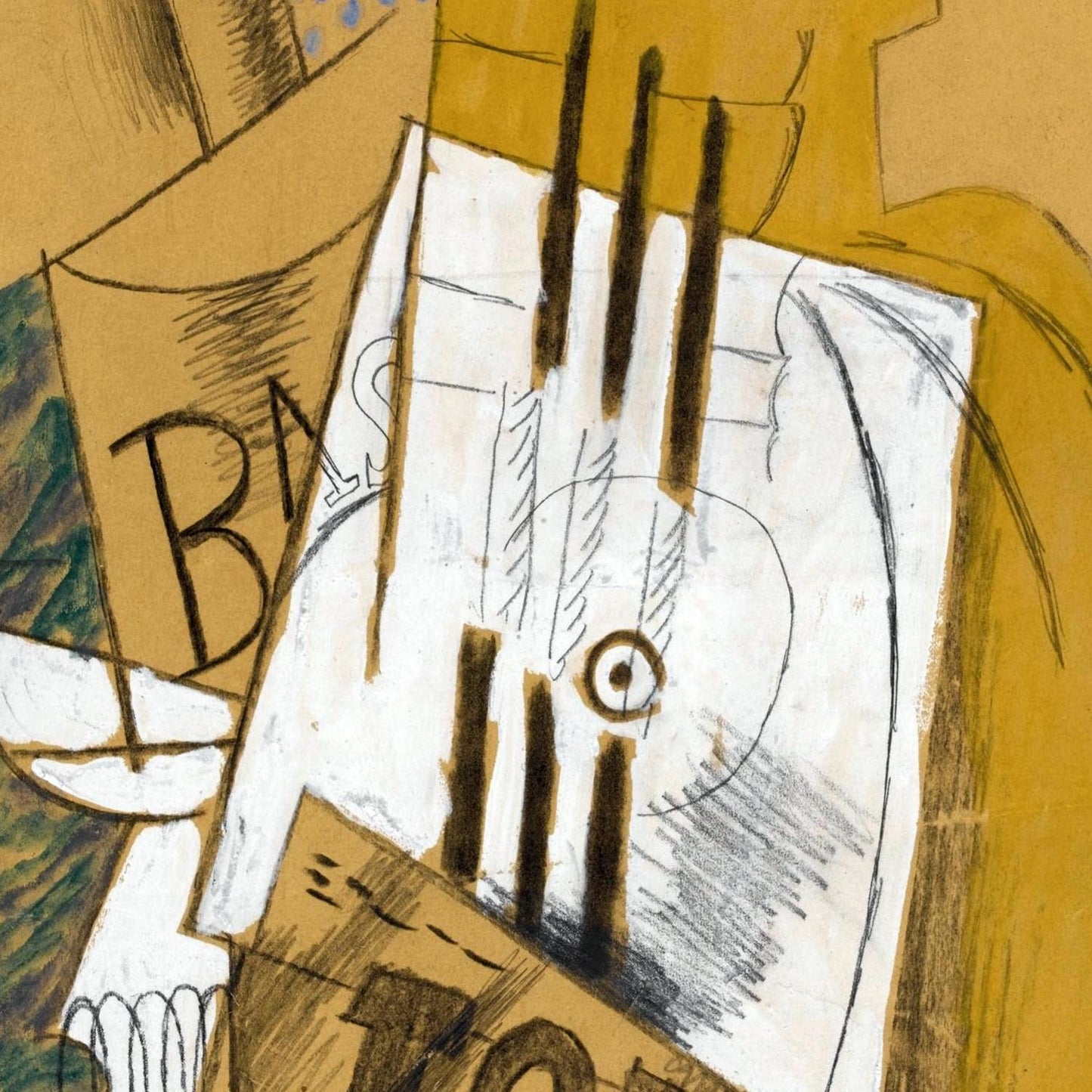 detail of the fine art reproduction from the centre