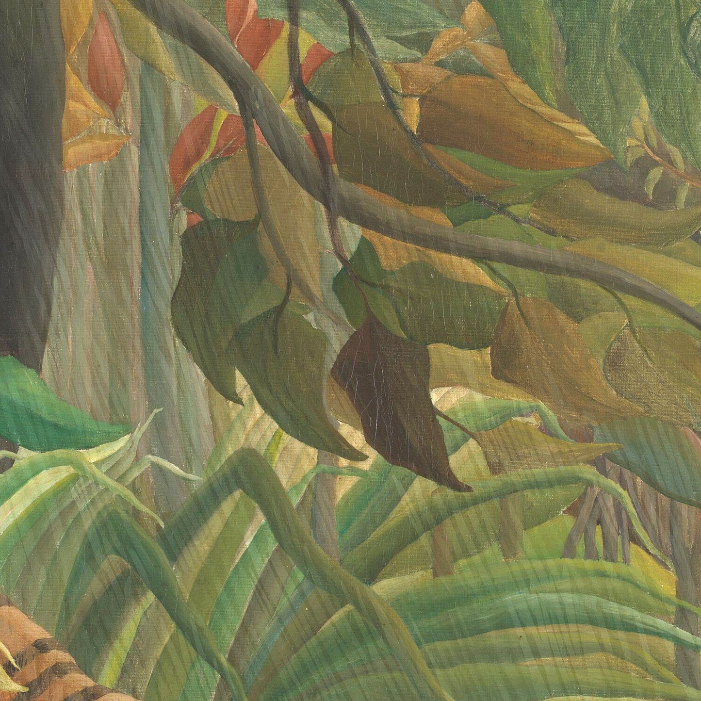 detail of the fine art reproduction from the centre