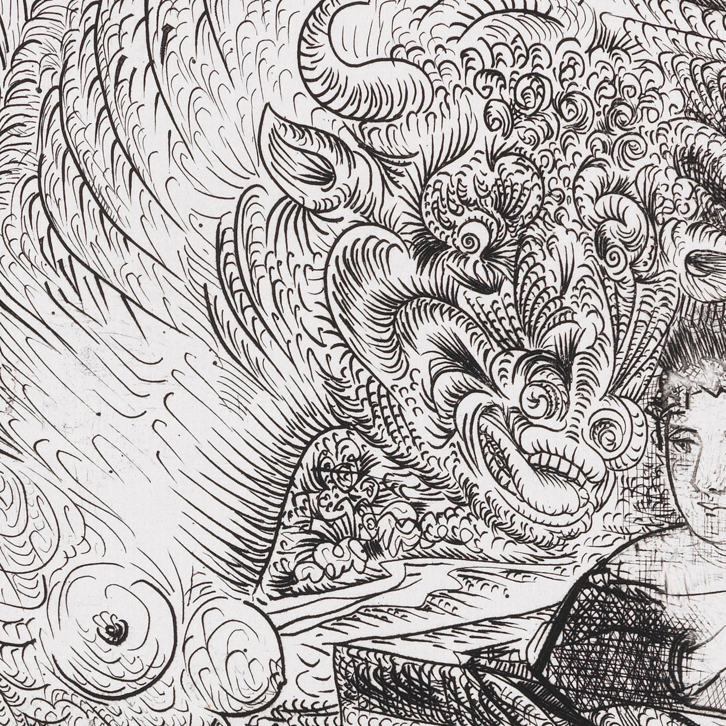 detail of the drawing reproduction from the centre