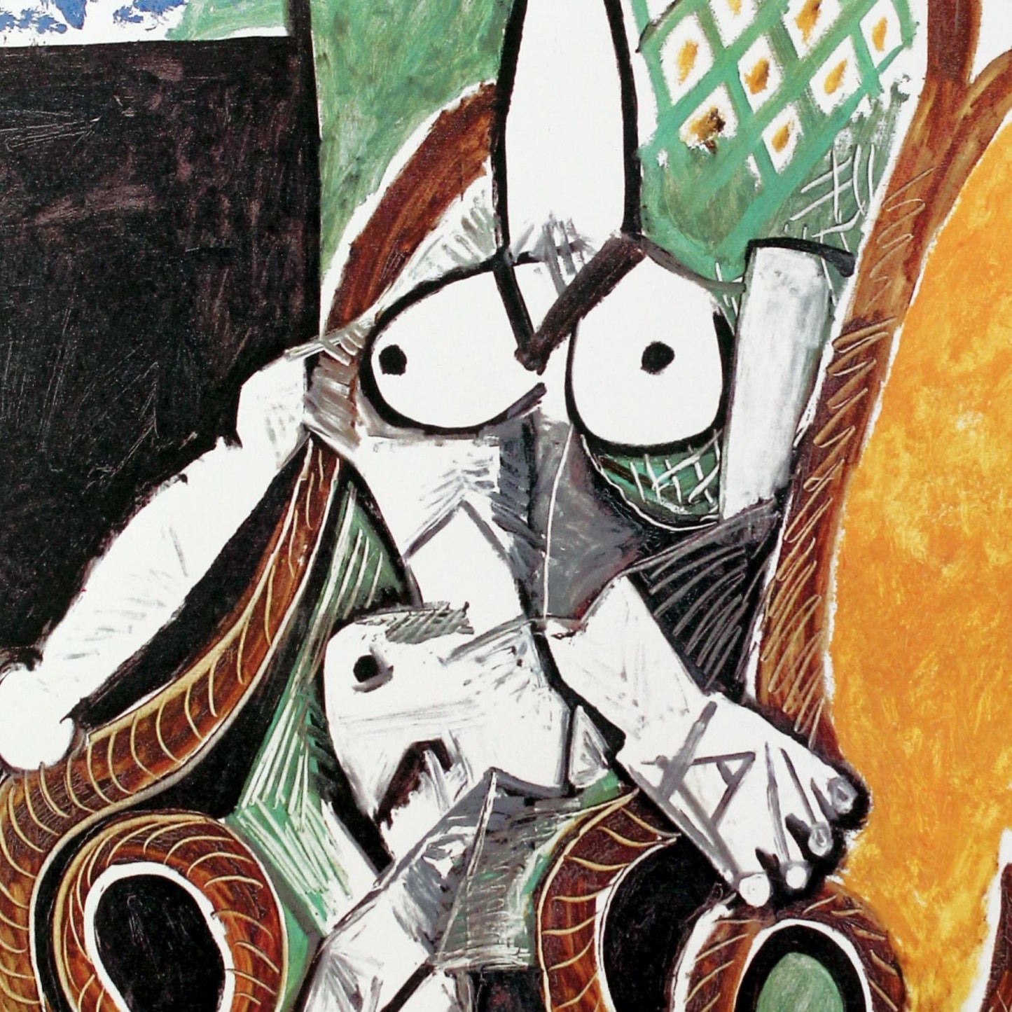 detail of the fine art reproduction from the centre