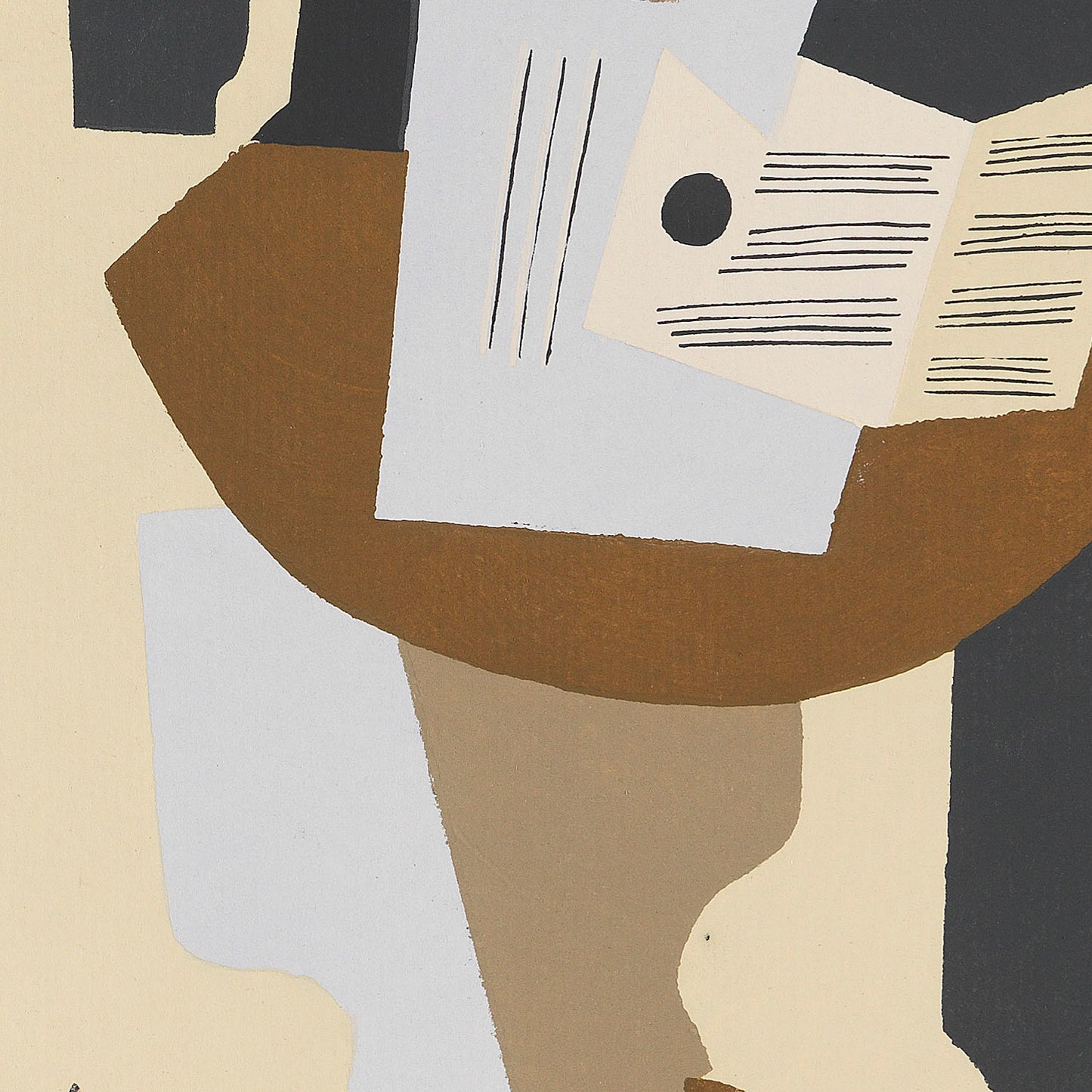 detail of the fine art reproduction from the centre