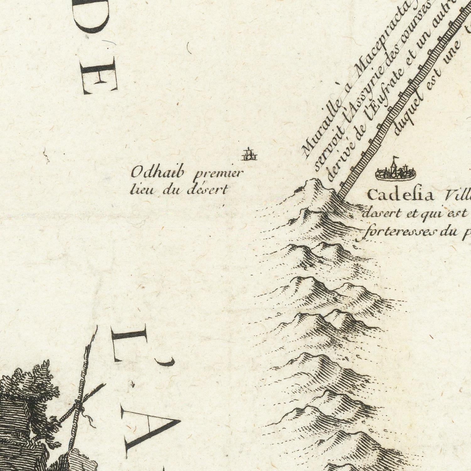 detail of the map from the centre