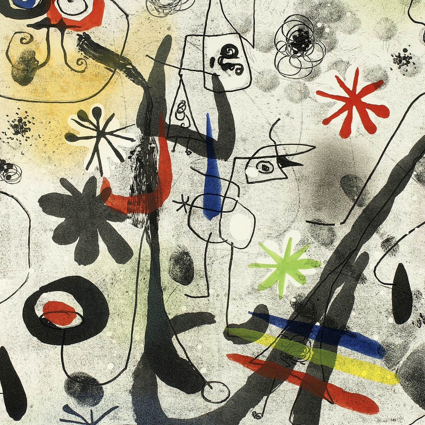 detail of the fine art reproduction from the centre