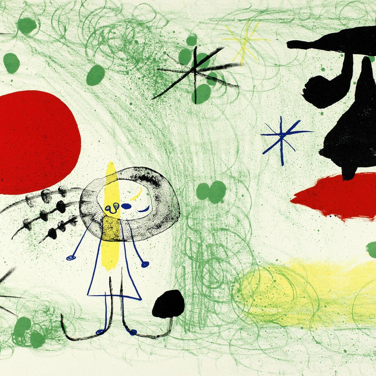 detail of the fine art reproduction from the centre