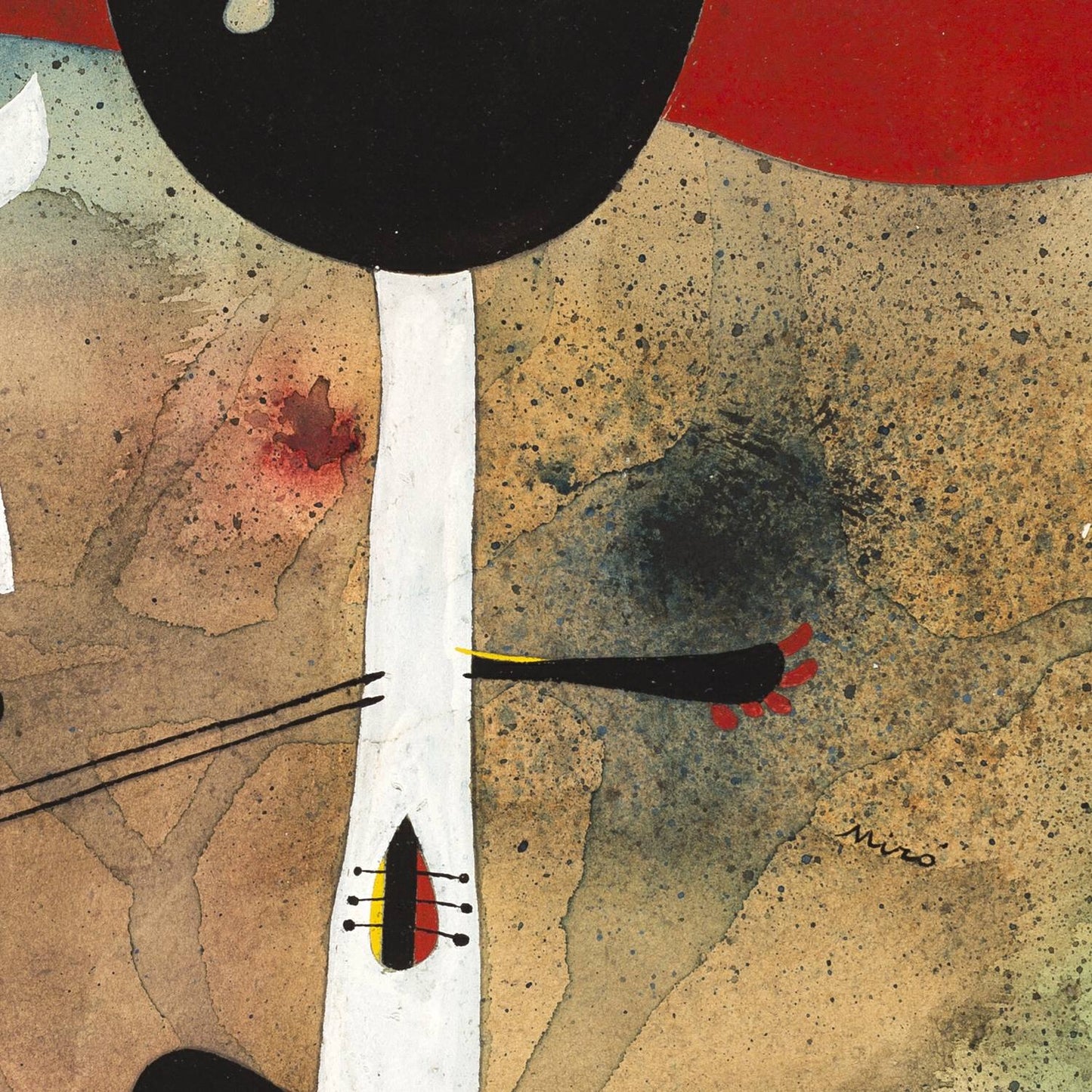 detail of the fine art reproduction from the centre