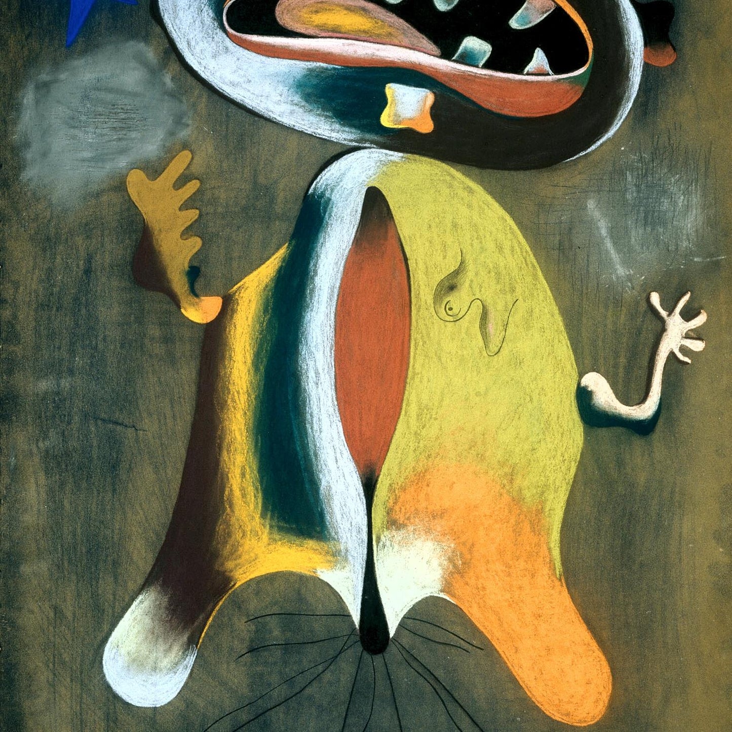 detail of the fine art reproduction from the centre