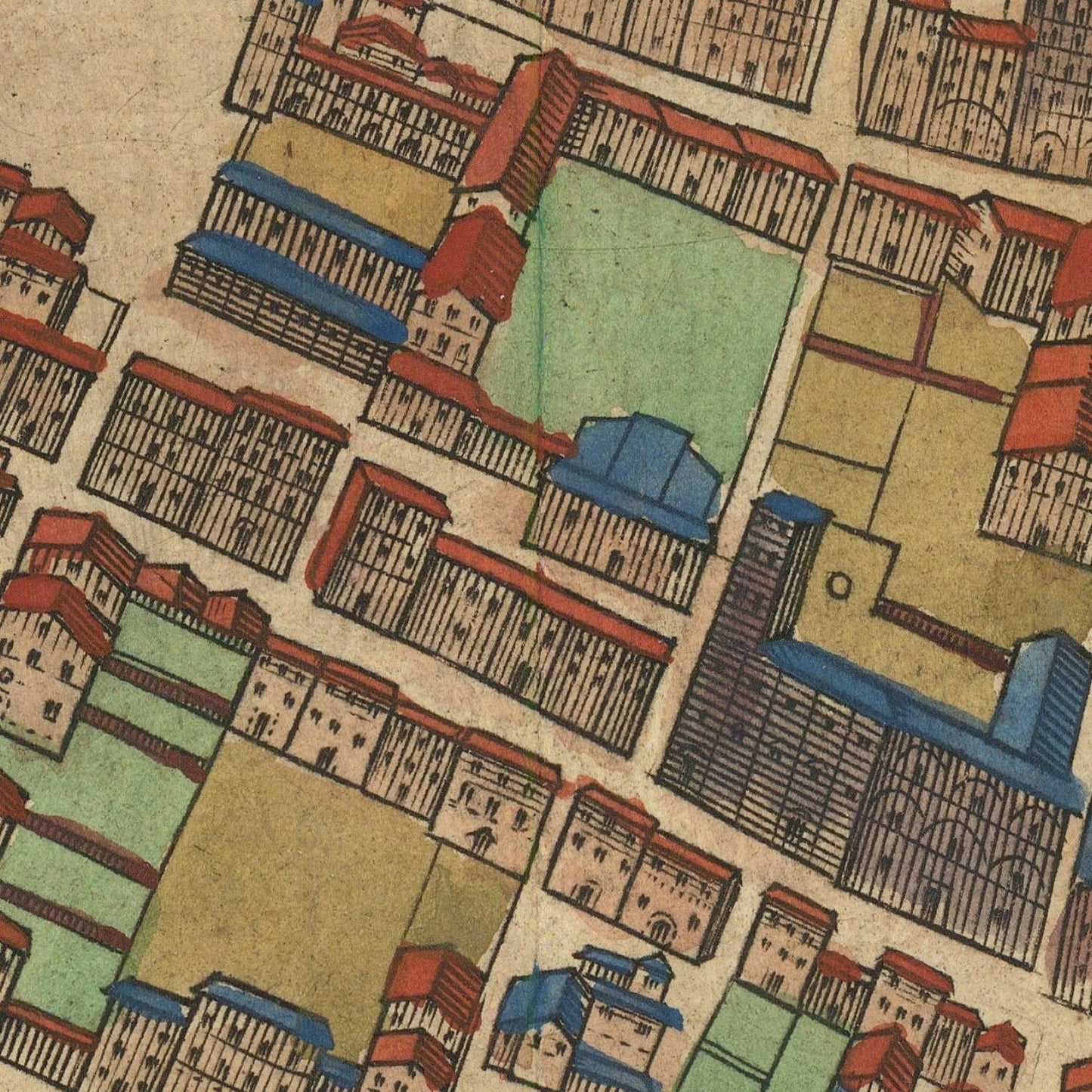 detail of the map from the centre