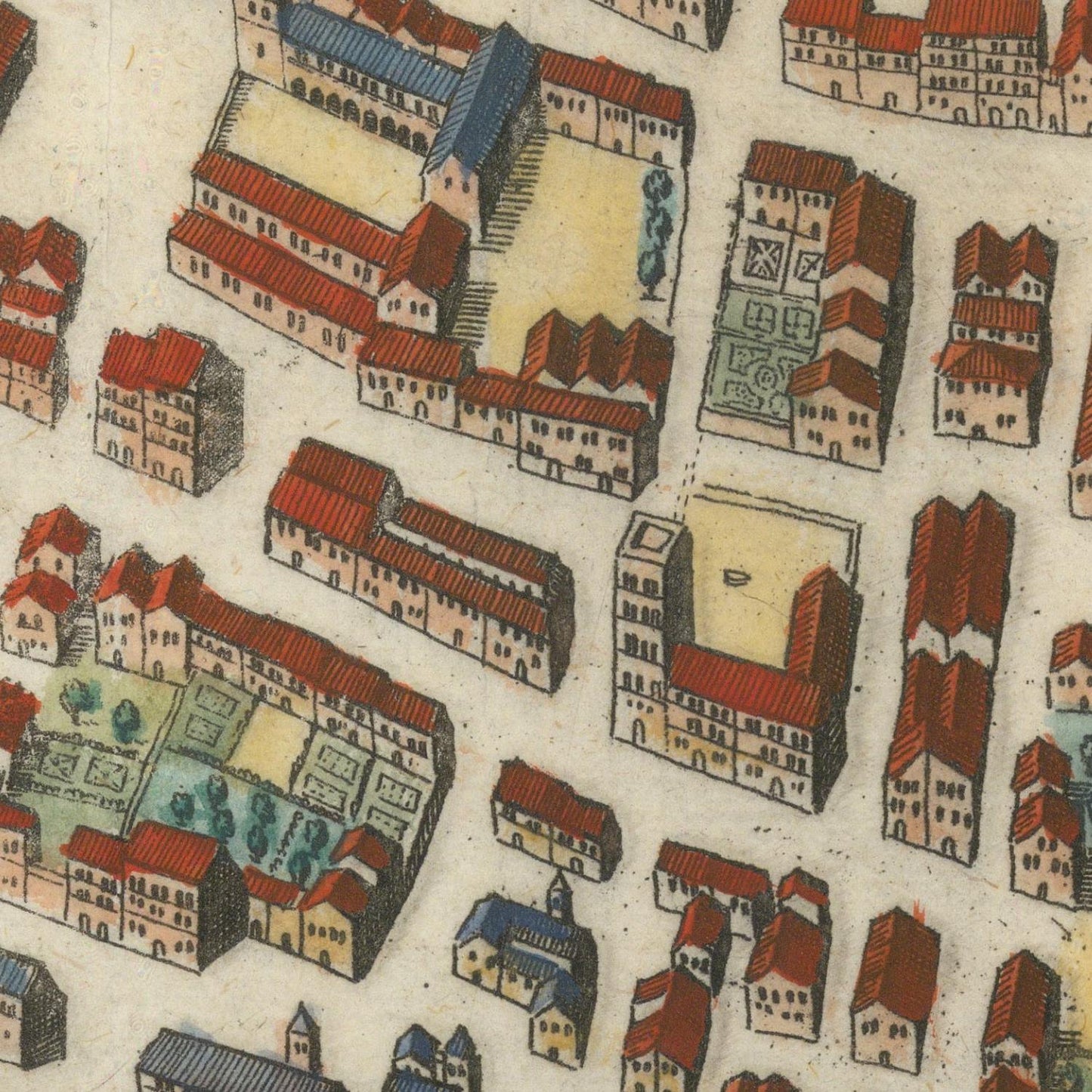 detail of the map from the centre