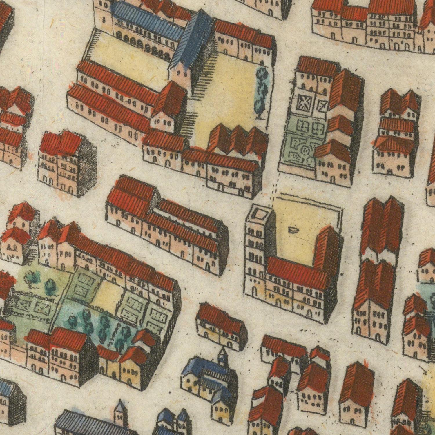 detail of the map from the centre