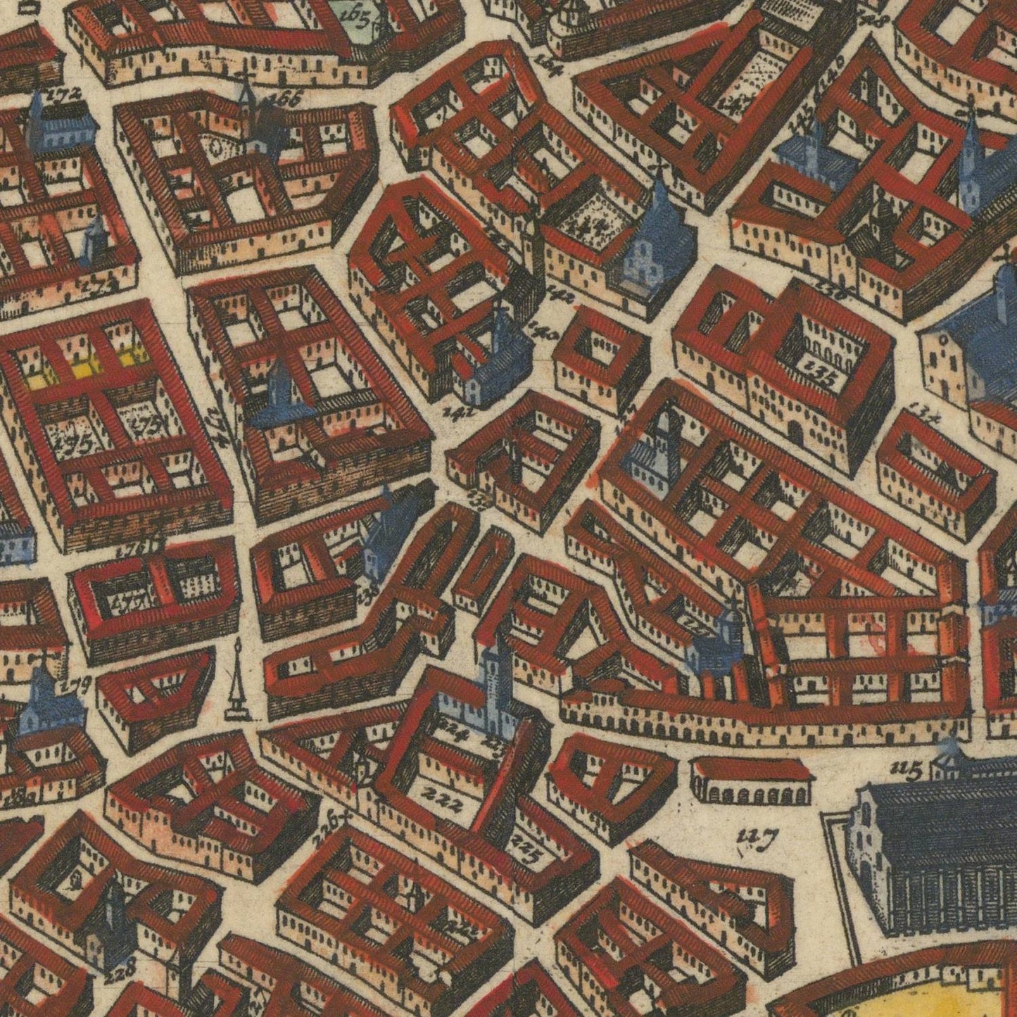 detail of the map from the centre