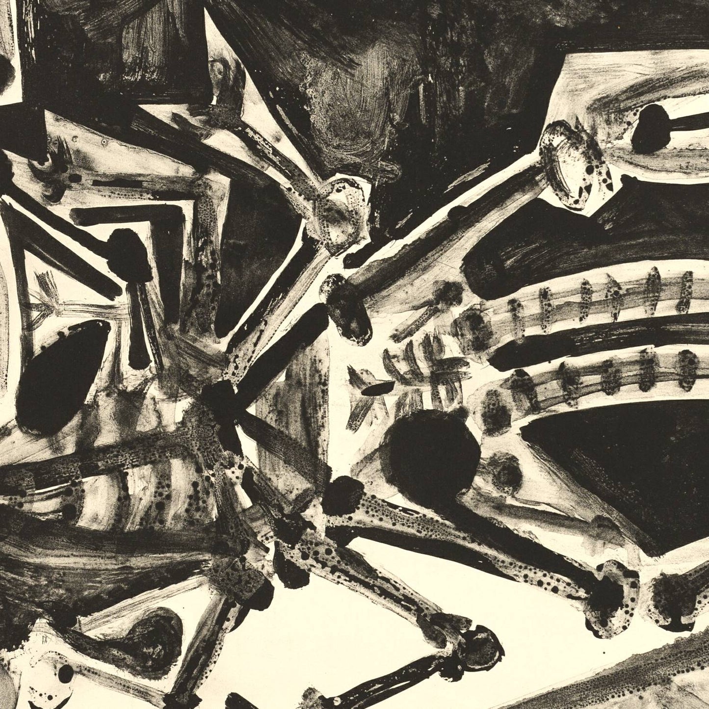 detail of the fine art reproduction from the centre