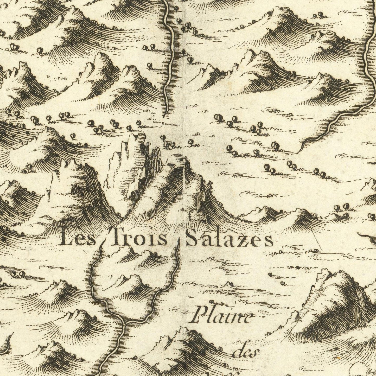 detail of the map from the centre