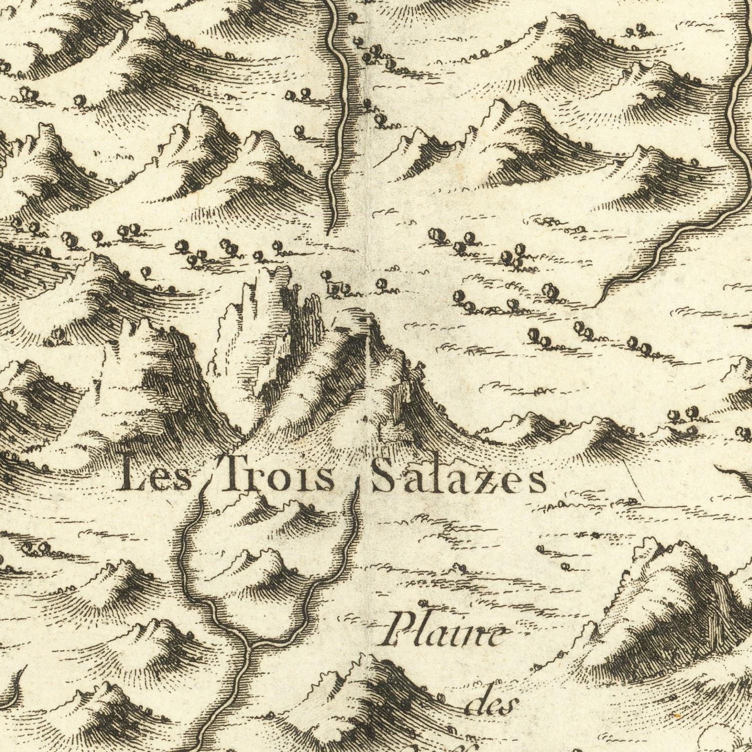 detail of the map from the centre