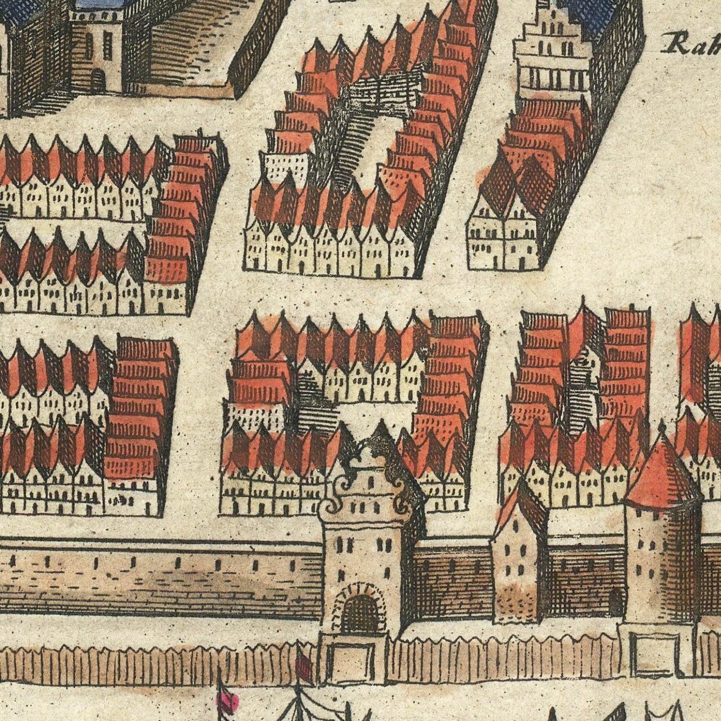 detail of the map from the centre
