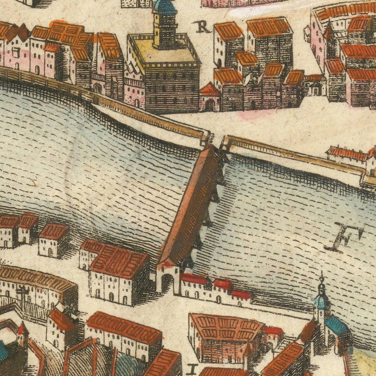 detail of the map from the centre