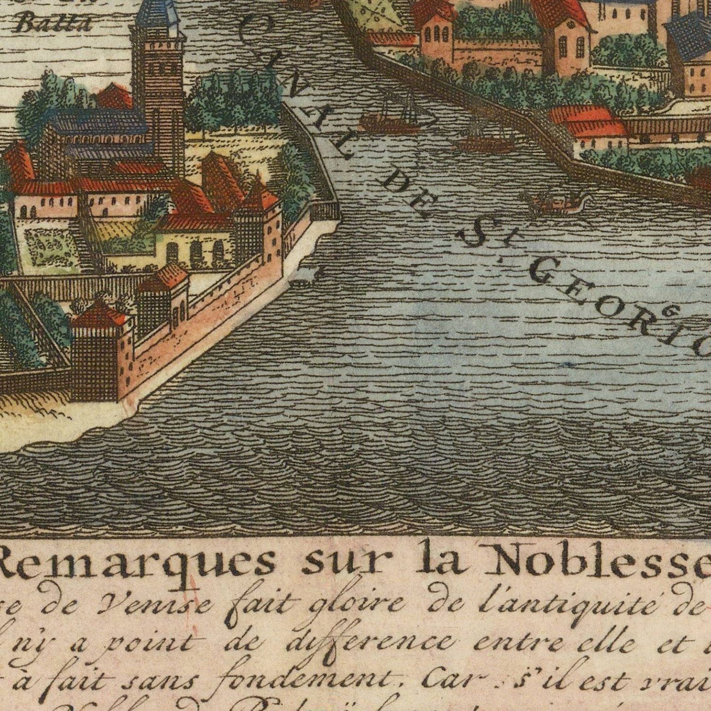 detail of the map from the centre