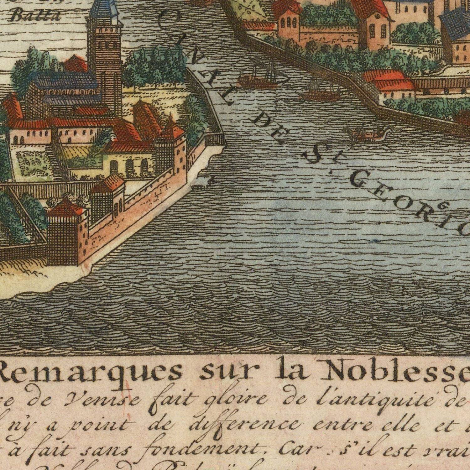 detail of the map from the centre