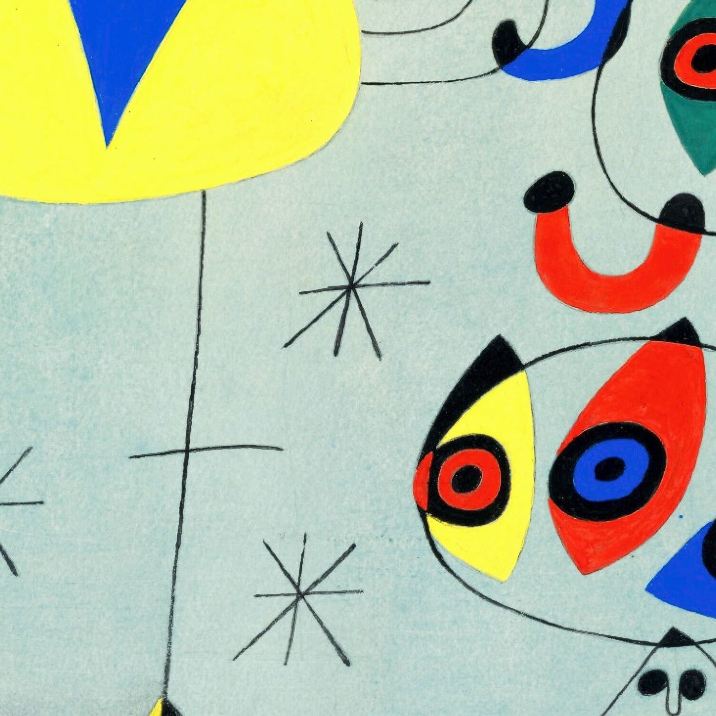 detail of the fine art reproduction from the centre
