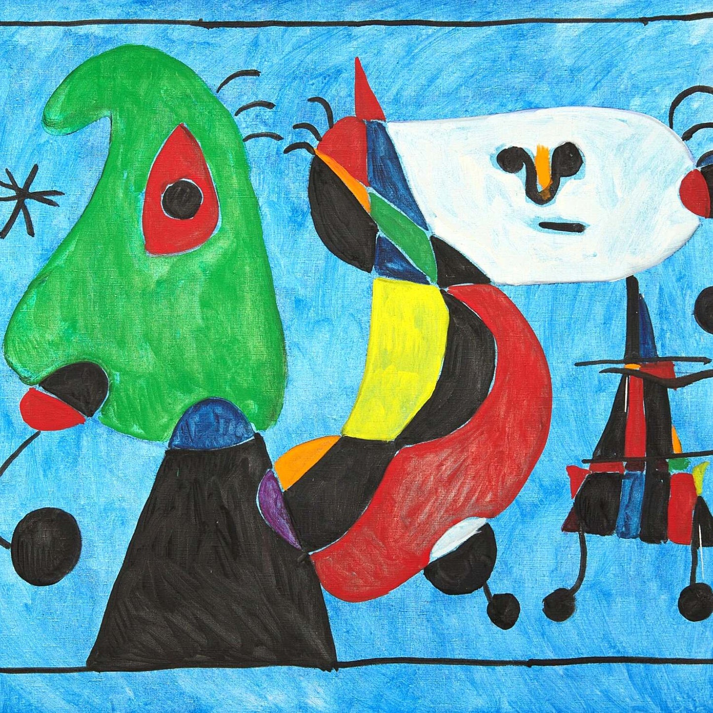 detail of the fine art reproduction from the centre