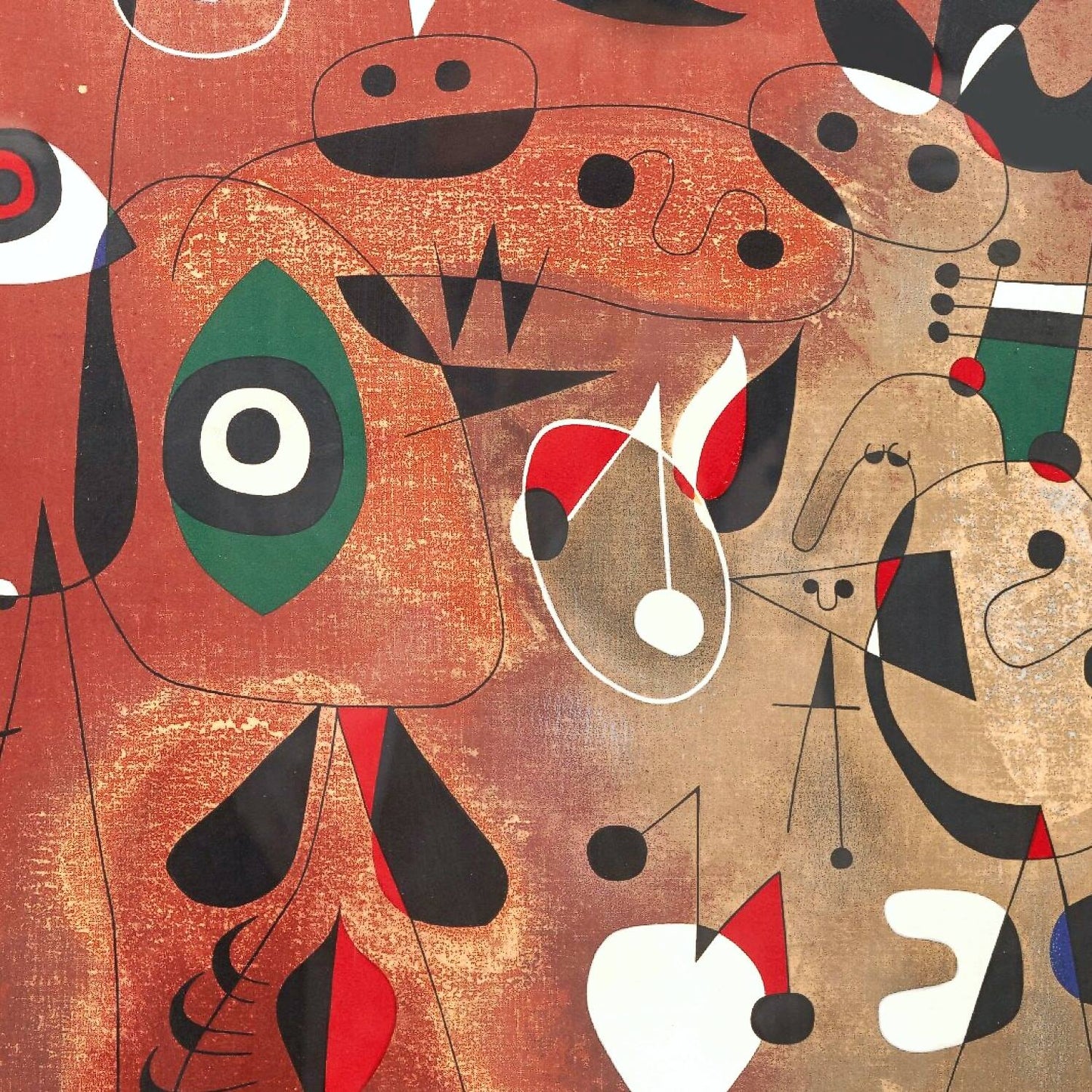 detail of the fine art reproduction from the centre