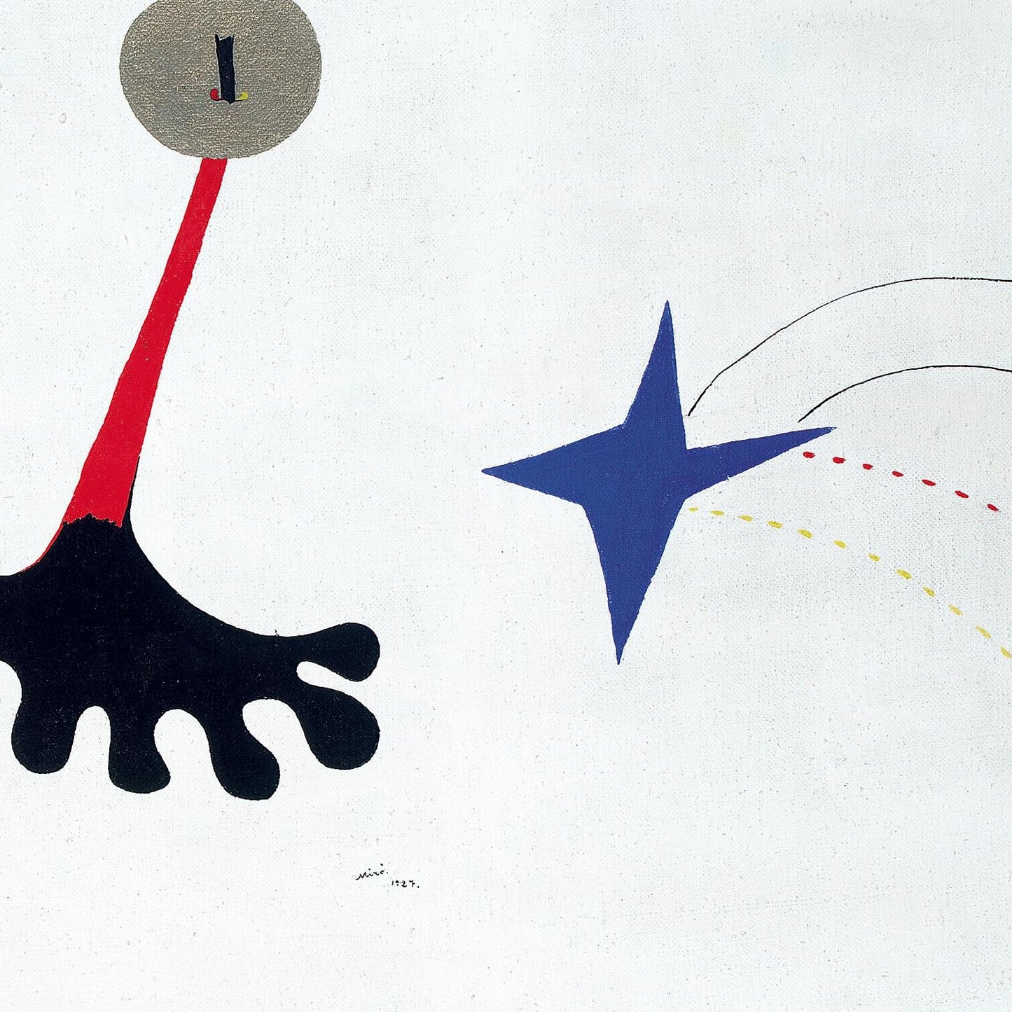 detail of the fine art reproduction from the centre